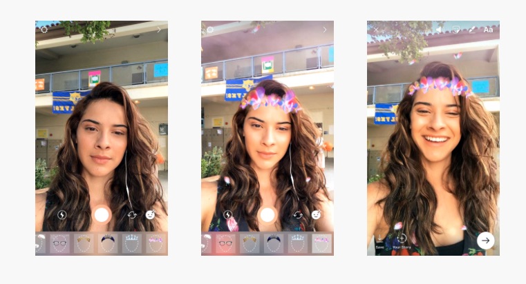 Instagram gezichtsfilters