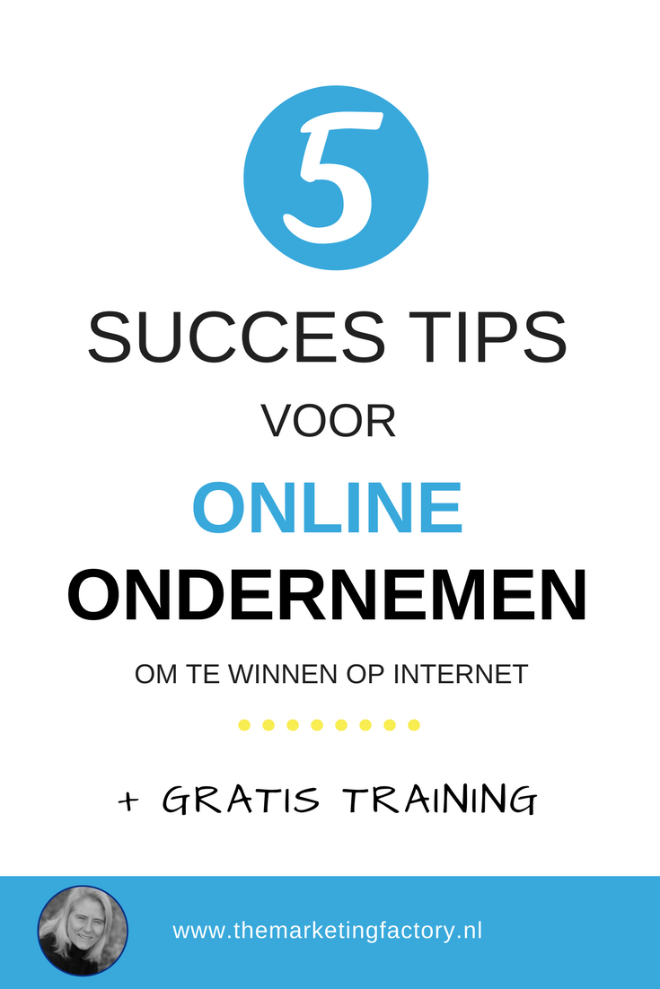 succestips online ondernemen -themarketingfactory.nl